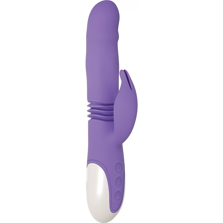 Vibrator Evolved Thick Bunny Cu Împingere Mov