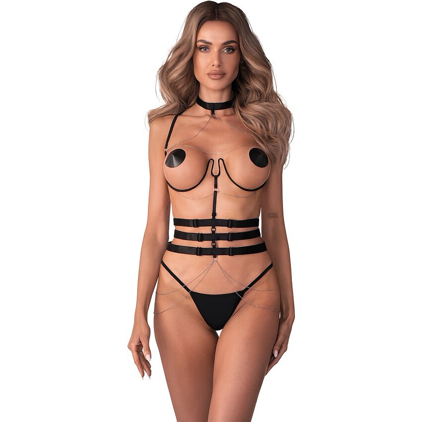Harness Obsessive Premisis Negru S-L