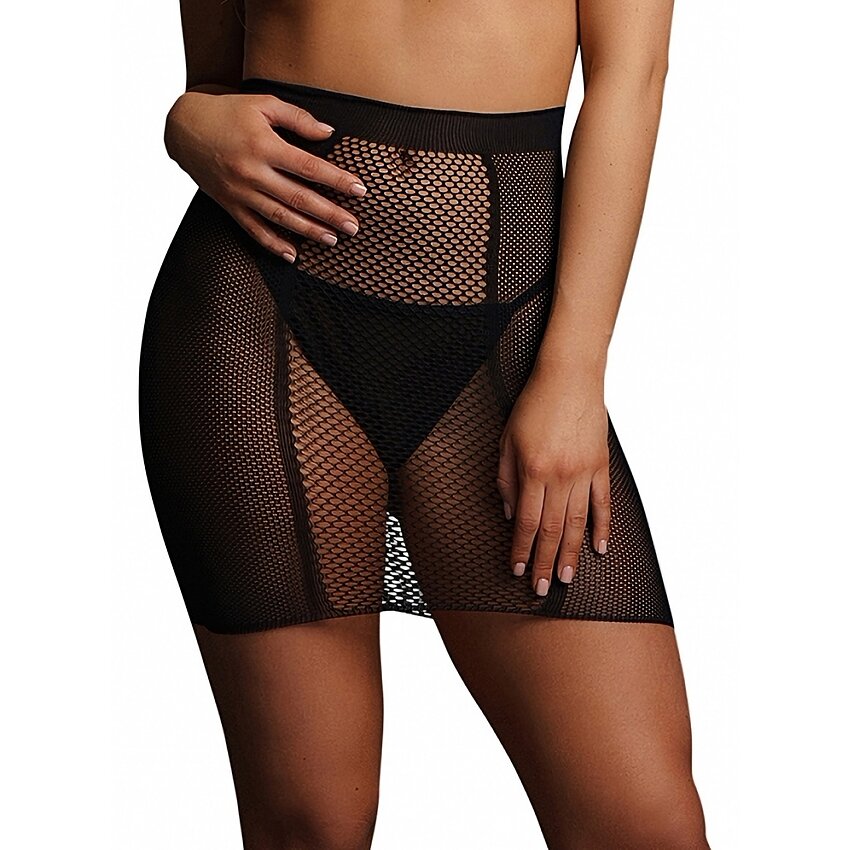 Fustă Le Desir High-Waist Fishnet Negru S-L