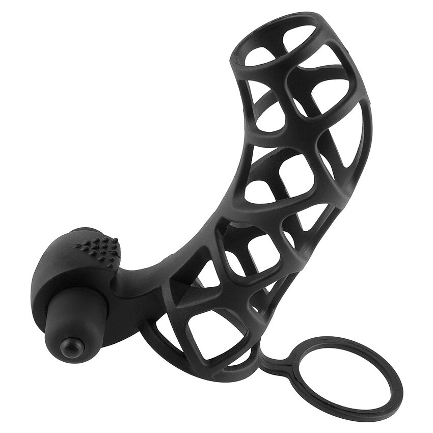 Manșon FX Extreme Silicone Power Cage Negru