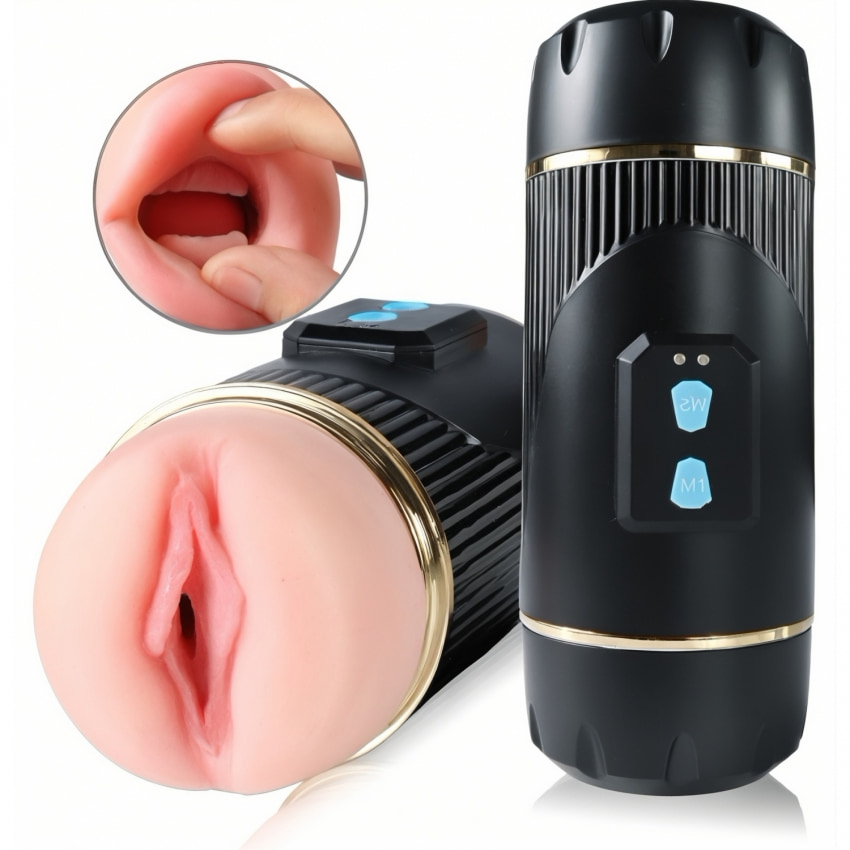 Mistress Kay – Masturbator Dublu, 2 Motoare, 10 Trepte Negru