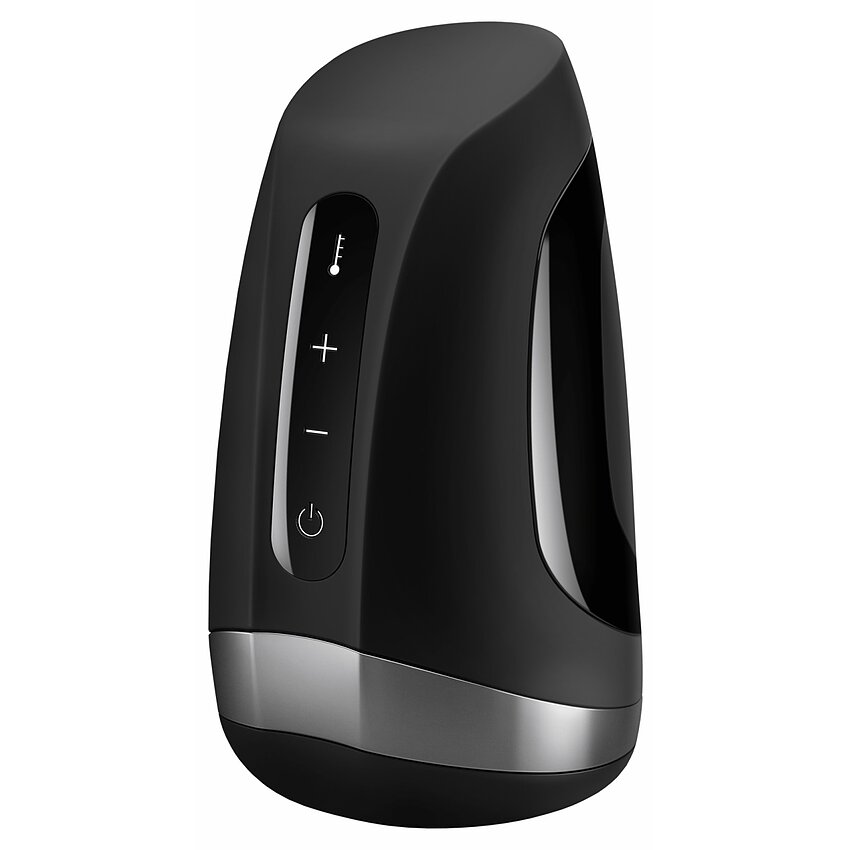 Masturbator Satisfyer Cu Vibrație Pulsație Și Încălzire Negru