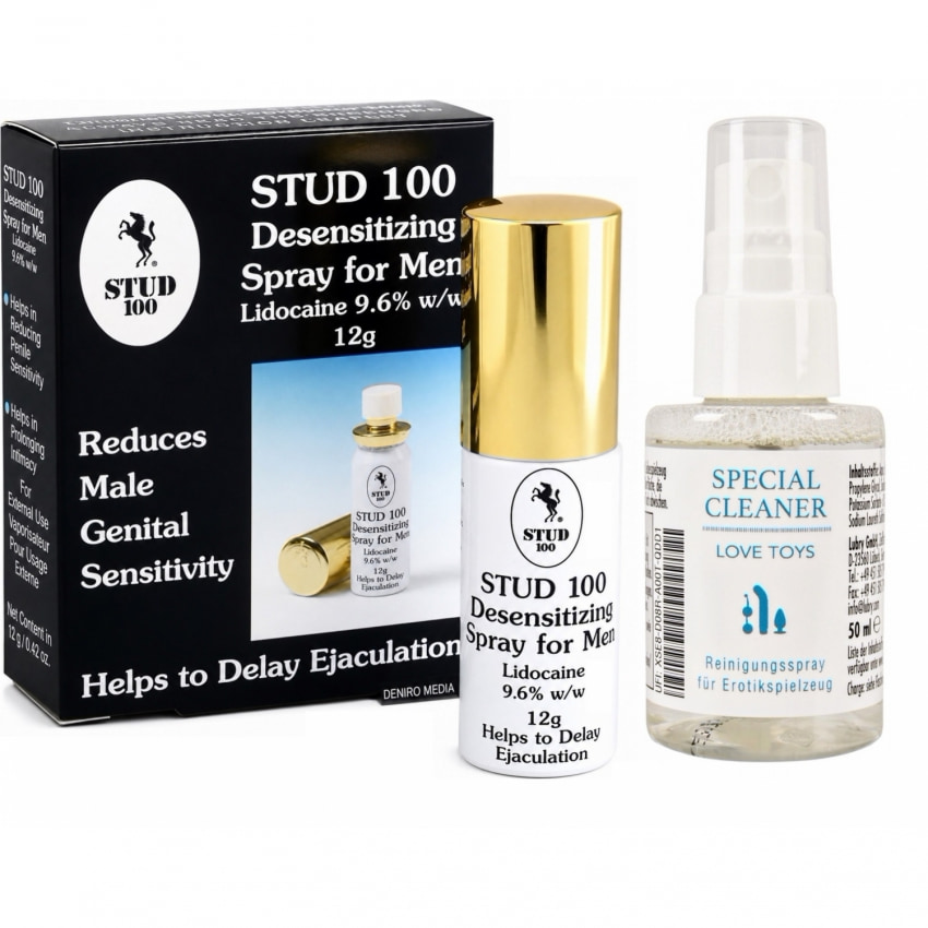 Pachet Spray Stud 100 Original Și Special Cleaner Love Toys 50ml