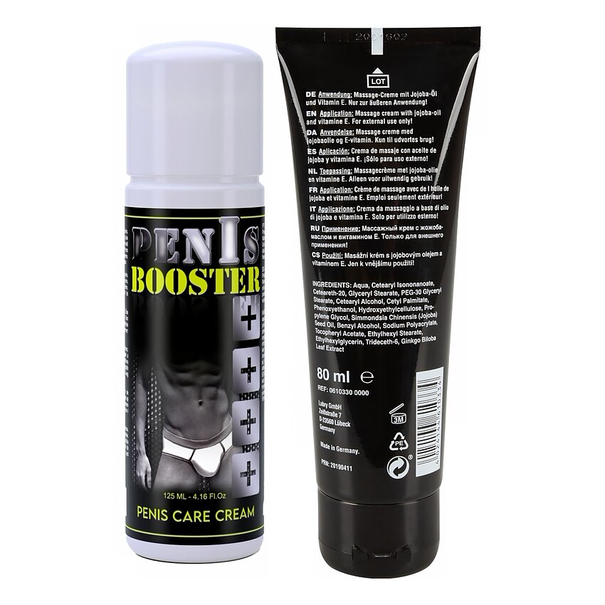 Pachet Cremă Erecție Penis XXL 80ml + Cremă Pentru Potență Penis Booster 125ml