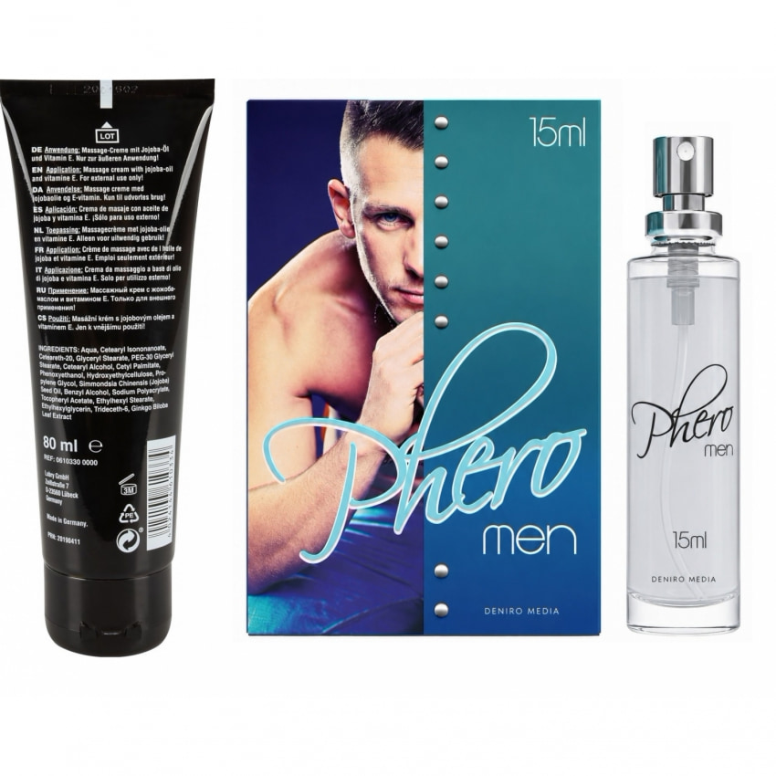 Pachet Cremă Erecție Penis XXL + Parfum cu Feromoni Pheromen