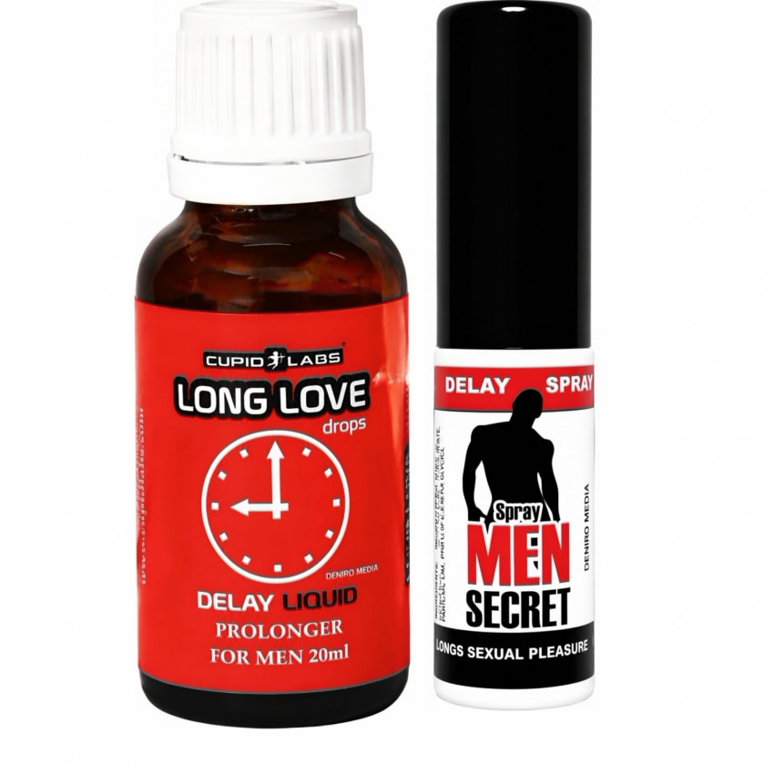 Pachet Spray Ejaculare Precoce Men Secret 15ml + Picături Ejaculare Precoce Long Love 20ml