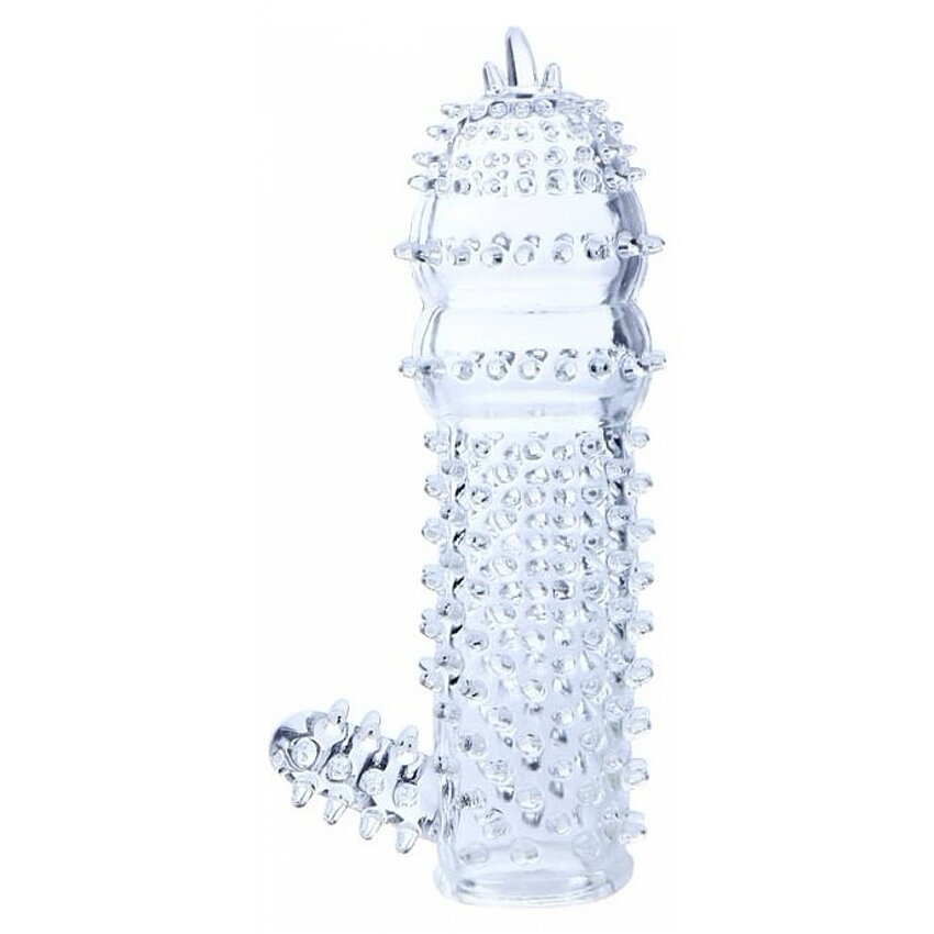 Manșon Pentru Penis Cu Striații Transparent