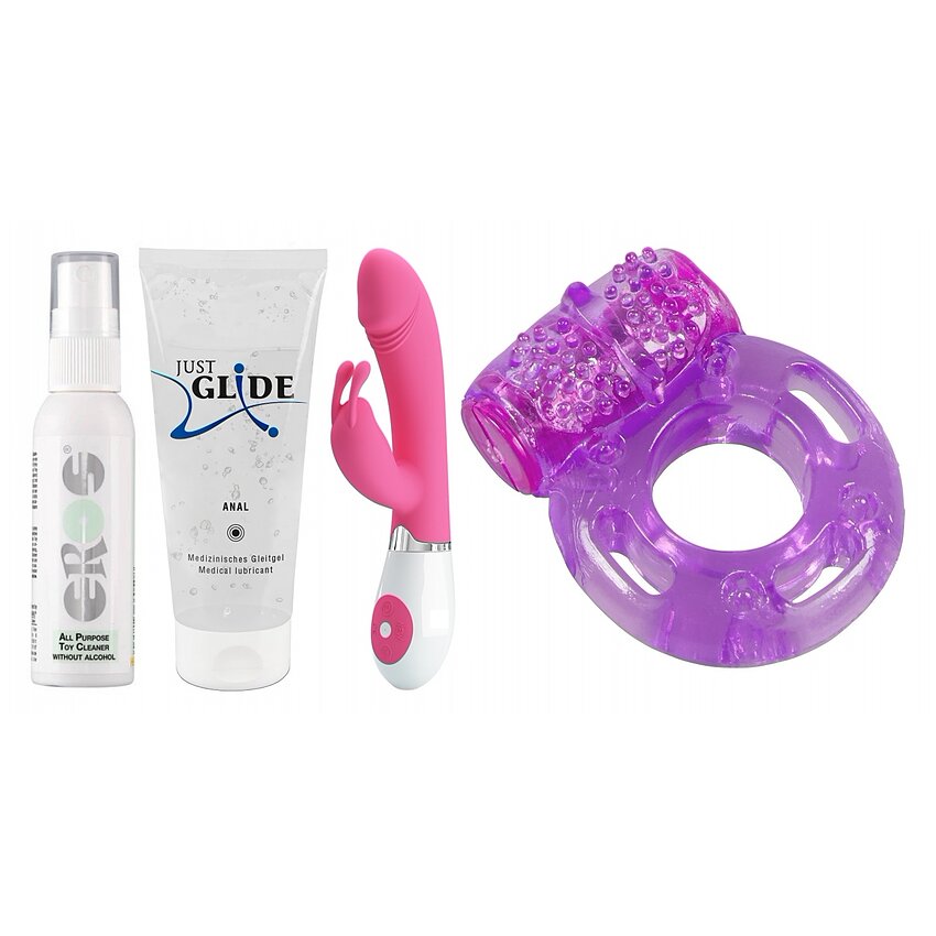 Set Complet Plăcere: Kit Vibrant, Lubrifiant și Igienă