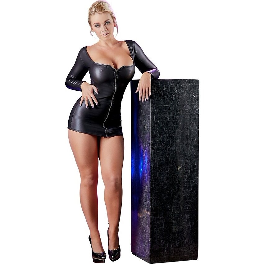 Rochie Cottelli Collection Sparkly Zip Negru L