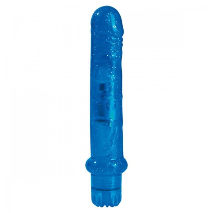 Vibrator Jammy Jelly Fresh Glitter albastru